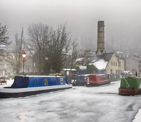 Frozen Rochdale Canal
