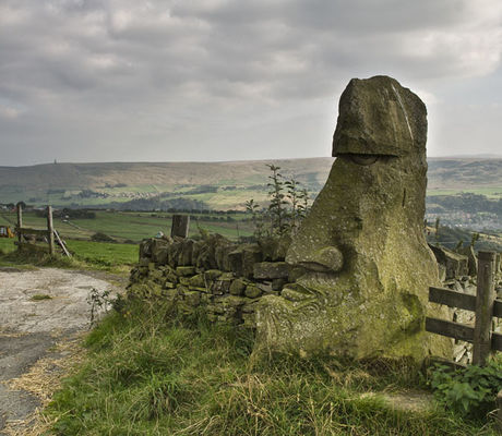 Stone Head Above Todmorden