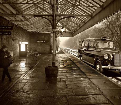 Taxi at Station