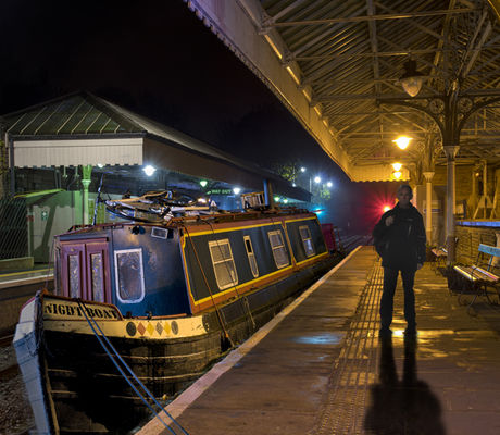 The Night Boat with Figure