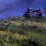 Landsape with rock stack, Dartmoor
