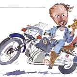 'Mikey Hits 40' - cartoon commission