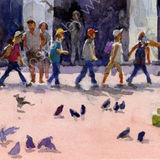 A crocodile in San Marco, Venice