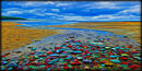 Colourful beach