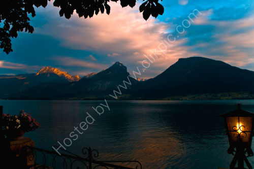 Sunset Lake Fuschel.Austria.