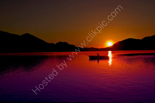 Lone Fisherman. Lake Fuschel.