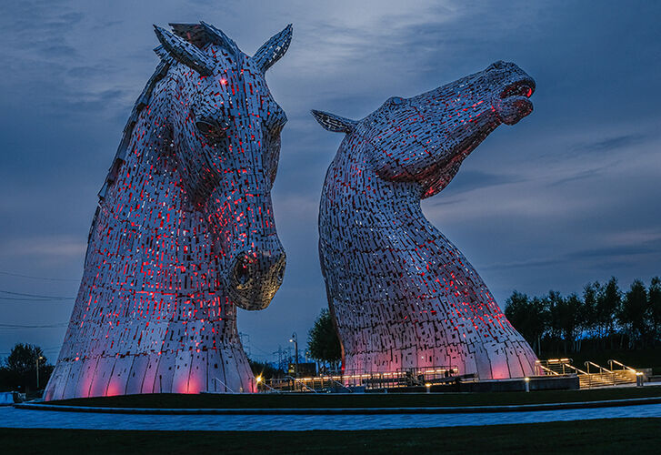 Kelpies at Dusk