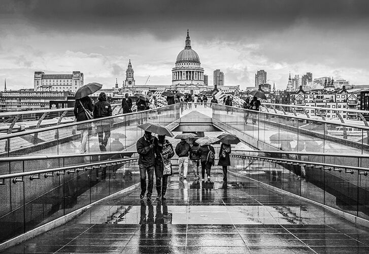 Crossing in the Rain