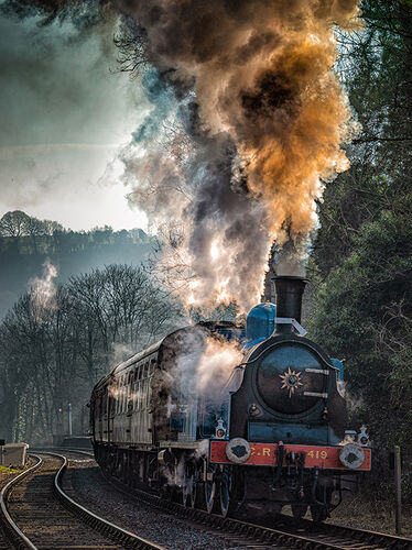 Steam in Morning Light