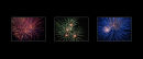 fireworks triptych