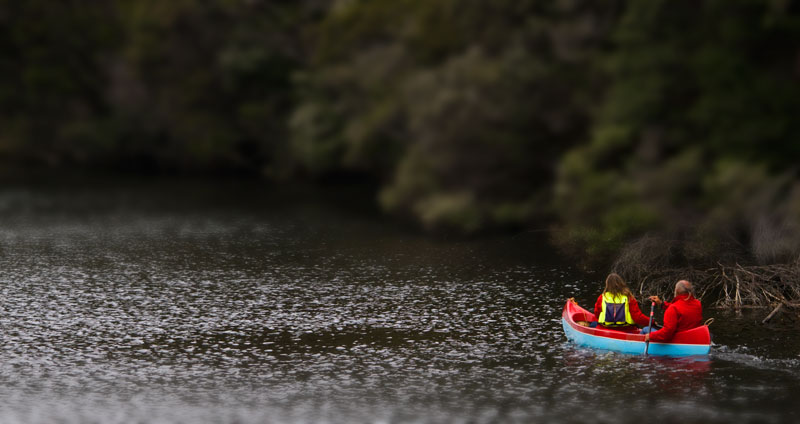 Up a river....