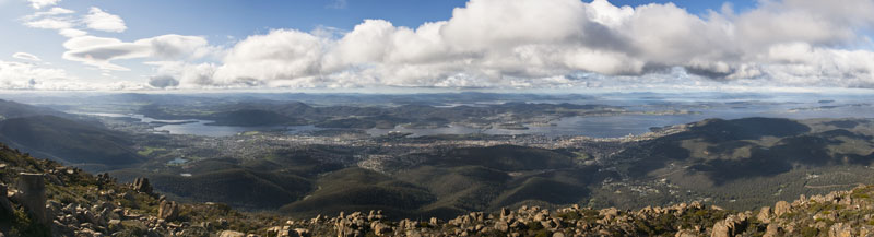 Mt Wellington panorama