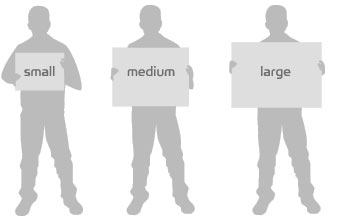 Unframed print size guide
