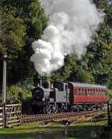 1450 and Auto-coach at Parkend in the sun.