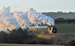Approaching the common at Corfe Castle