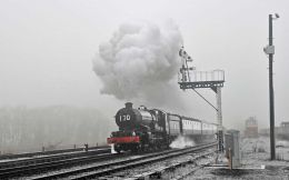 Swithland sidings in the fog