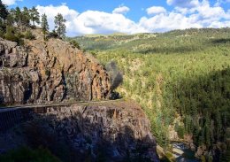 Just ahead of the shadow