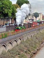 The Par Twins double heading a frieght.