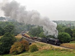90711 on the Keighley & Worth Railway on the 24t