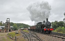 Storming the bank in the rain.