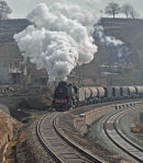 Approaching the enterance to the cement works.