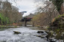 Crossing the River Dee near Llangollen.