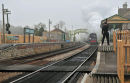 Approaching Corfe Castle station.