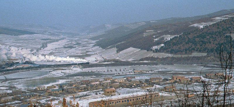 A landscape view of the horseshoe along with the pollution