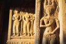 Carved Figures, Angkor Wat