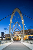 Seafarers Bridge at dawn, Melbourne, Australia