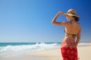 Woman on Floreat beach, Perth, Australia