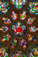 Stained glass window, Antwerp, Belgium