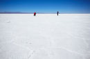 Tourists on Salar de Uyuni