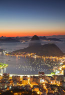 Sugarloaf Mountain at dawn, Rio de Janeiro