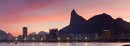 Corcovado and Christ the Redeemer at sunset, Rio de Janeiro
