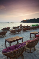 Ochheuteal Beach at sunset, Sihanoukville