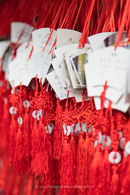 Prayer cards at temple, Hangzhou, China