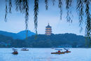 Boats on West Lake, Hangzhou, China