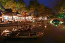 Restaurants At Dusk, Tongli, Jiangsu