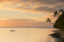 Leleuvia Island at sunset