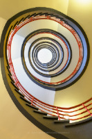 Spiral staircase in Sprinkenhof, Hamburg, Germany