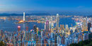 View from The Peak at dusk, Hong Kong