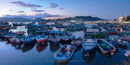 Cheung Chau harbour at sunset, Hong Kong