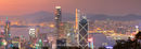 Hong Kong Island skyline at sunset, Hong Kong