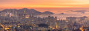 Sunset over Hong Kong Island and Kowloon