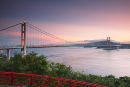 Tsing Ma Bridge at sunset