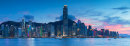 Hong Kong skyline at sunset
