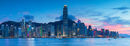 Skyline at sunset, Hong Kong