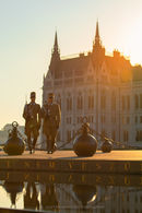 Soldiers in Kossuth Lajos Square, Budapest, Hungary