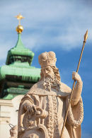 Statue on Trinity Column, Gyor